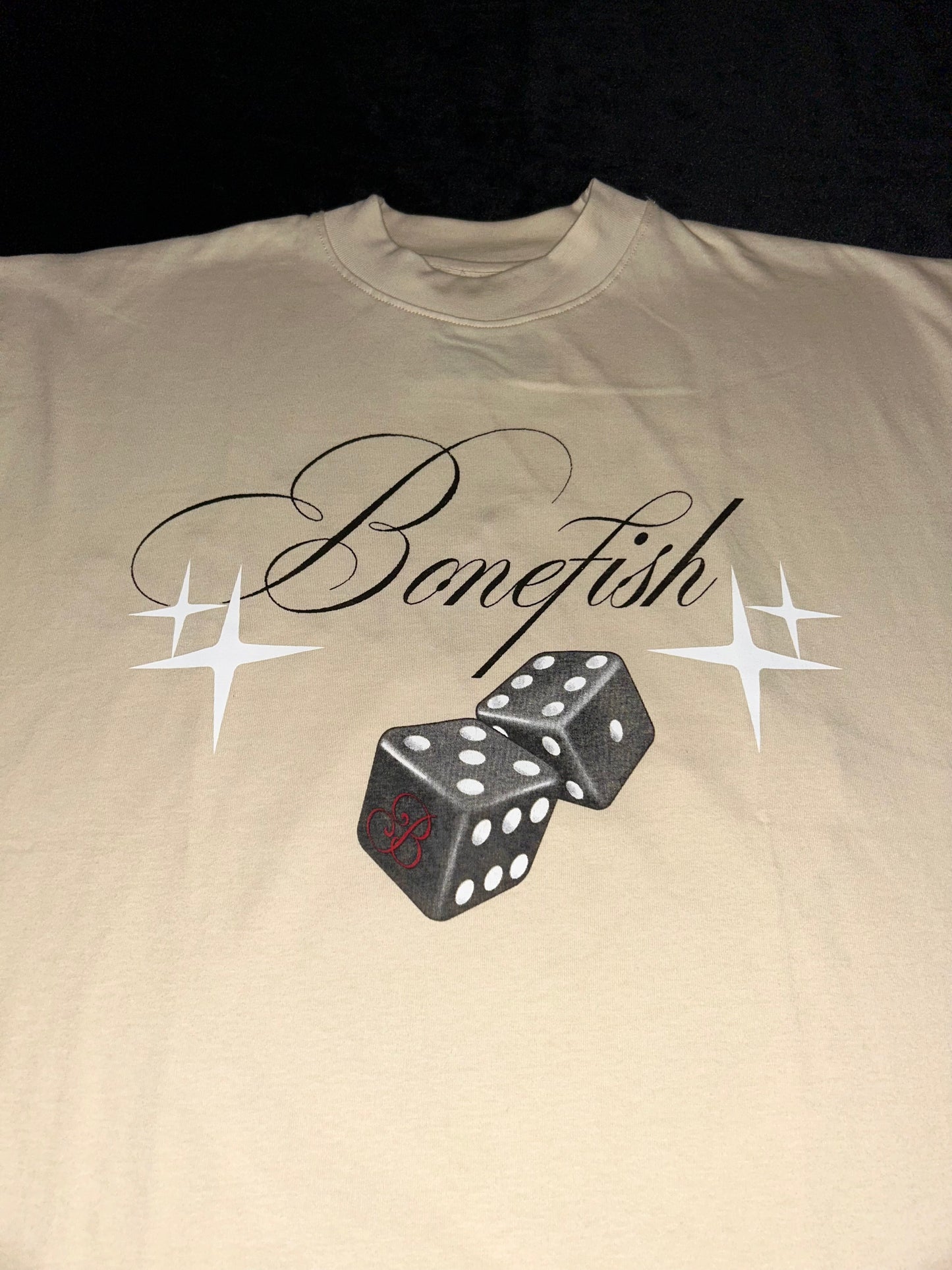 Playera Talla L “Casino” Corte Oversize