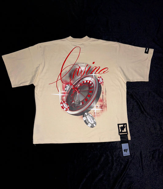 Playera Talla M “Casino” Corte Oversize