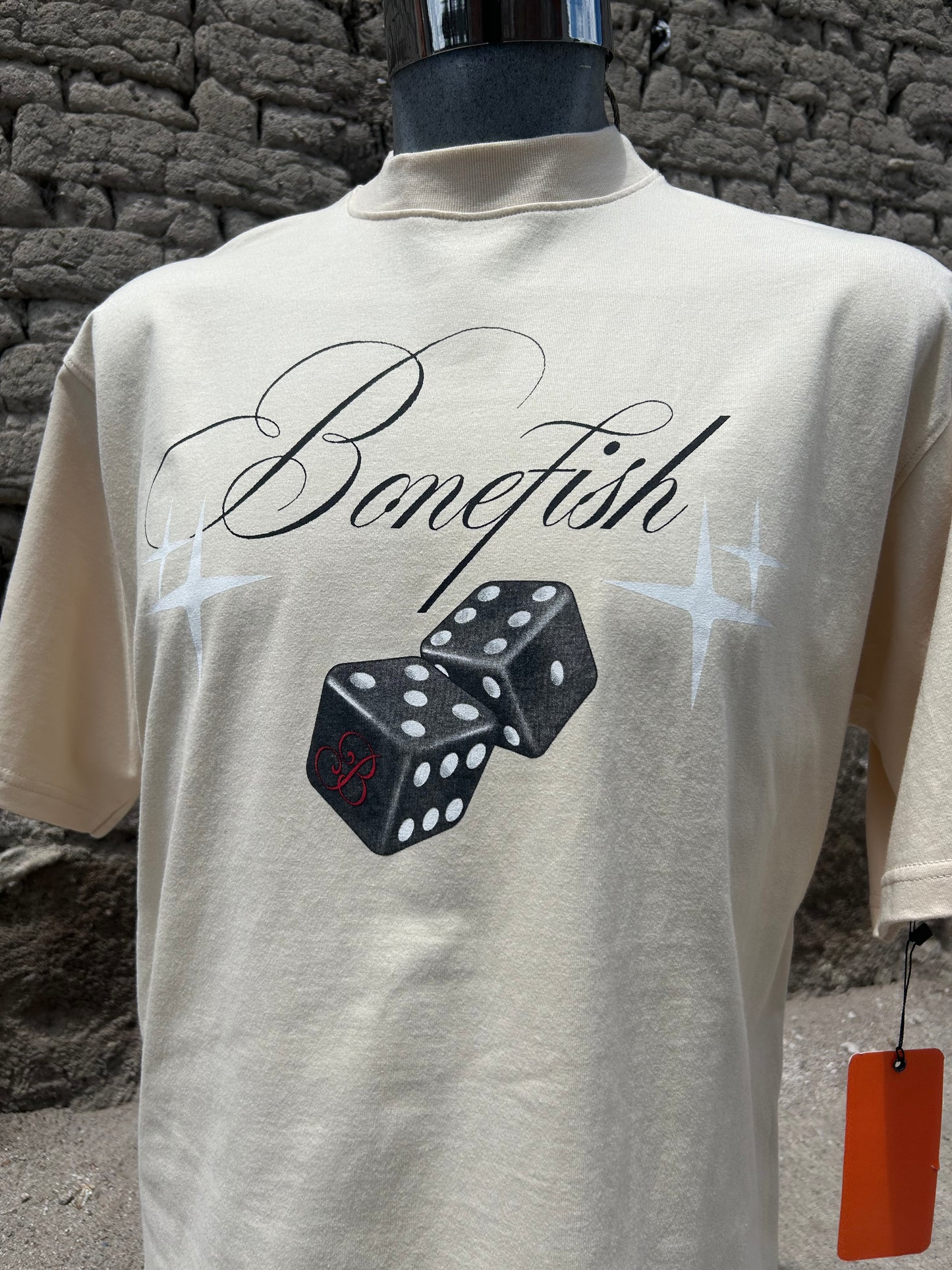 Playera Talla L “Casino” Corte Oversize