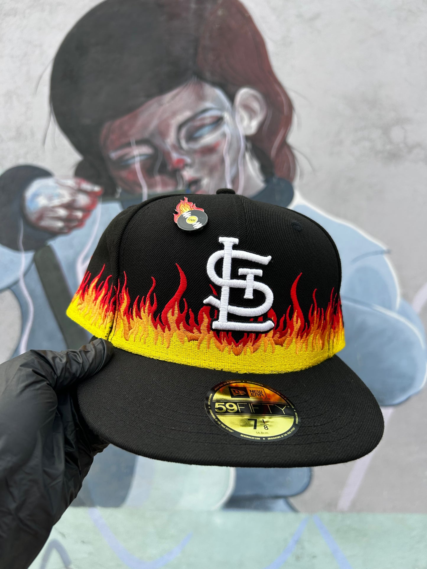 NEW ERA FLAMES 7 1/4