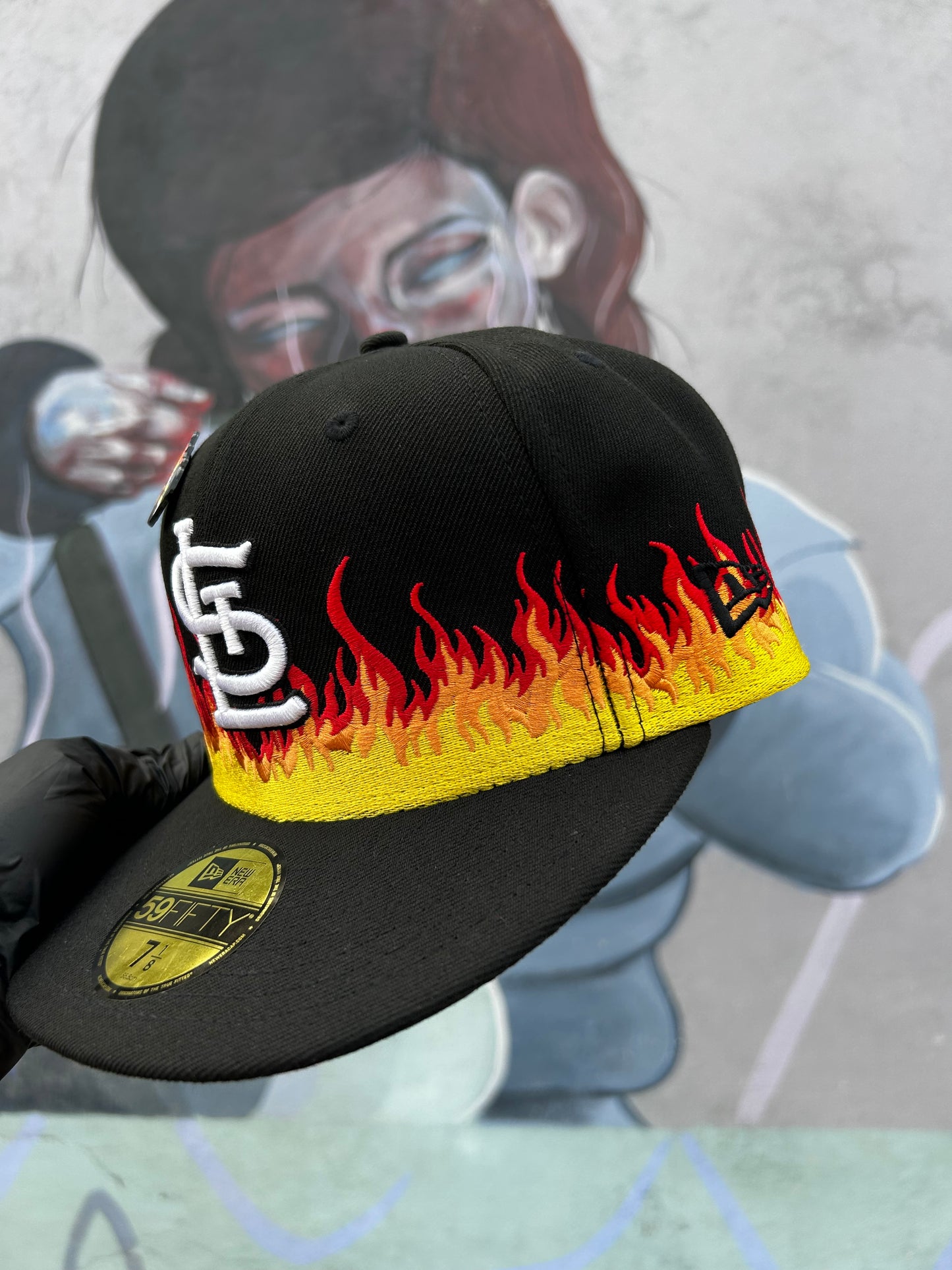 NEW ERA FLAMES 7 1/4